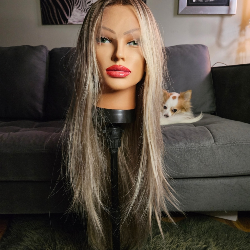Rose Mixed Blonde Free Parting